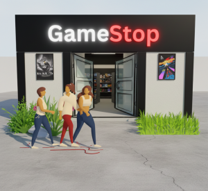 most wanted sound game stop shopping mall store front