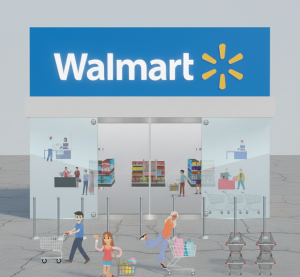 most wanted sound walmart shopping mall store front